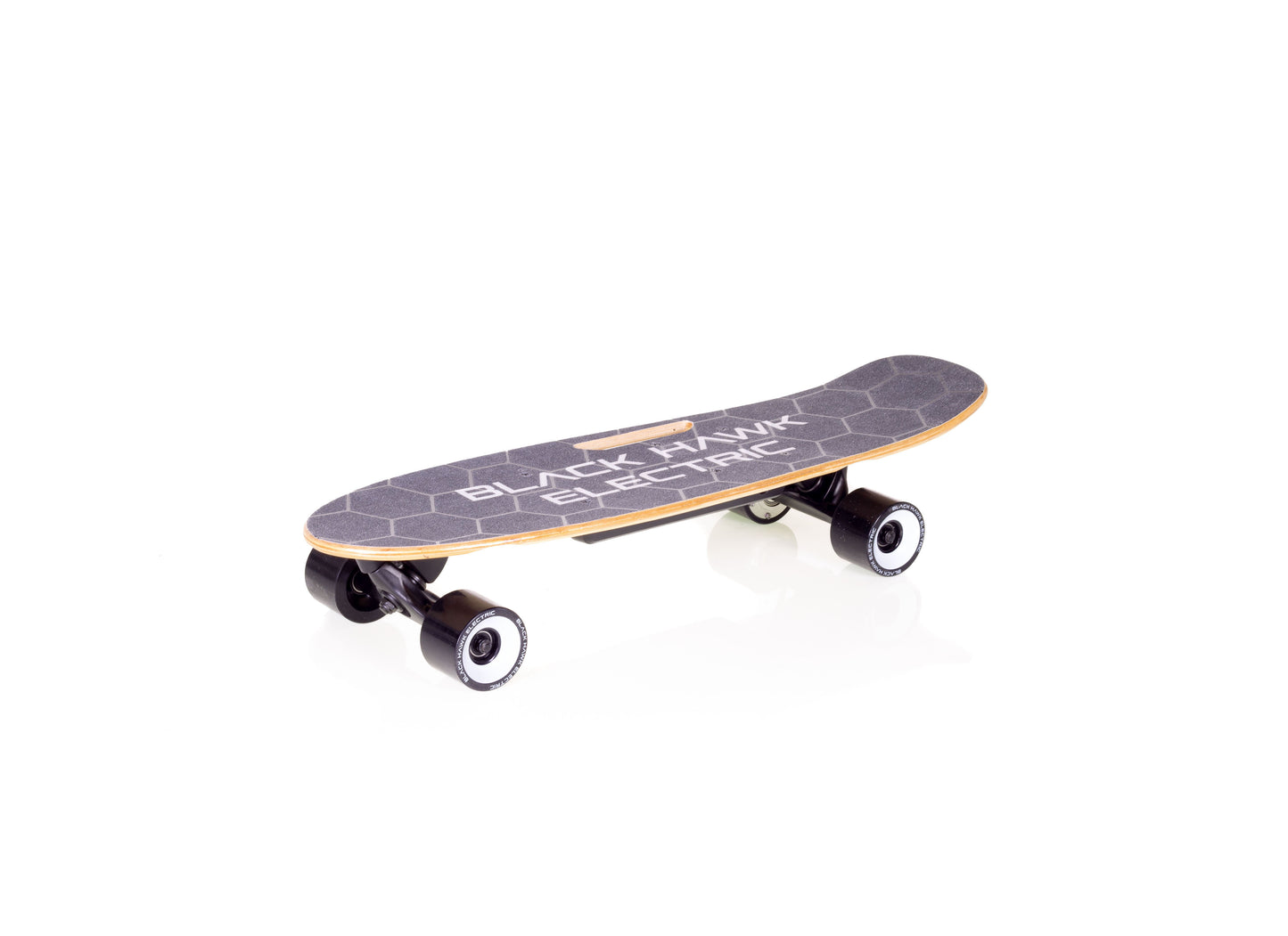 High quality, high performance electric skateboard with hub drive brushless motors and lithium ion battery technology.